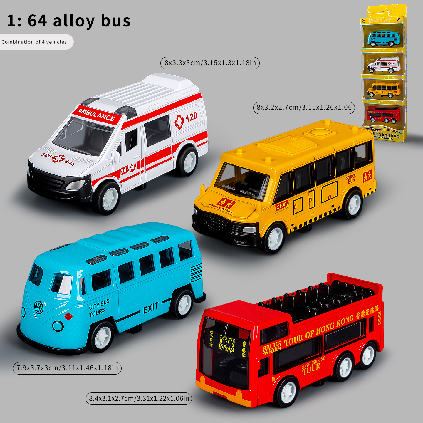 XT8826 Bus - 4 pièces/ensemble