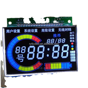 Benutzer definiertes Segment LCD-Anzeige Günstiger Preis HTN-Segment Displays Bildschirm Htn lcd 7 Monochrome Segment LCD-Anzeige modul
