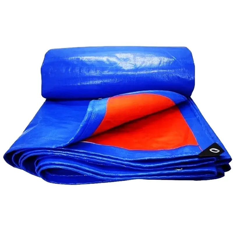 Lona de piscina MILLION para Myanmar portátil azul naranja 120g/120gsm FÁBRICA DE China precio barato lona PE lona