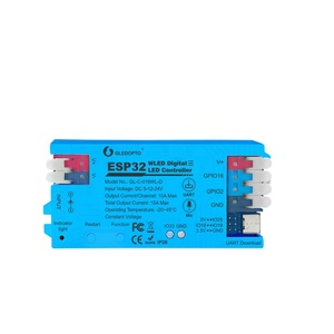 Gledopto GL-C-016WL-D App kontrollü LED Dimmer ESP32 SPI 5 ~ 24V 15A iki kanallı Alexa uyumlu WLED dijital şerit kontrolörleri - Product Image 1