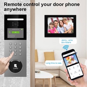 Sistema de intercomunicación de timbre de video inteligente de 7 pulgadas Edificios de apartamentos múltiples Tuya Control DE ACCESO Cámara CCTV a color Conectividad Wifi - Product Image 3