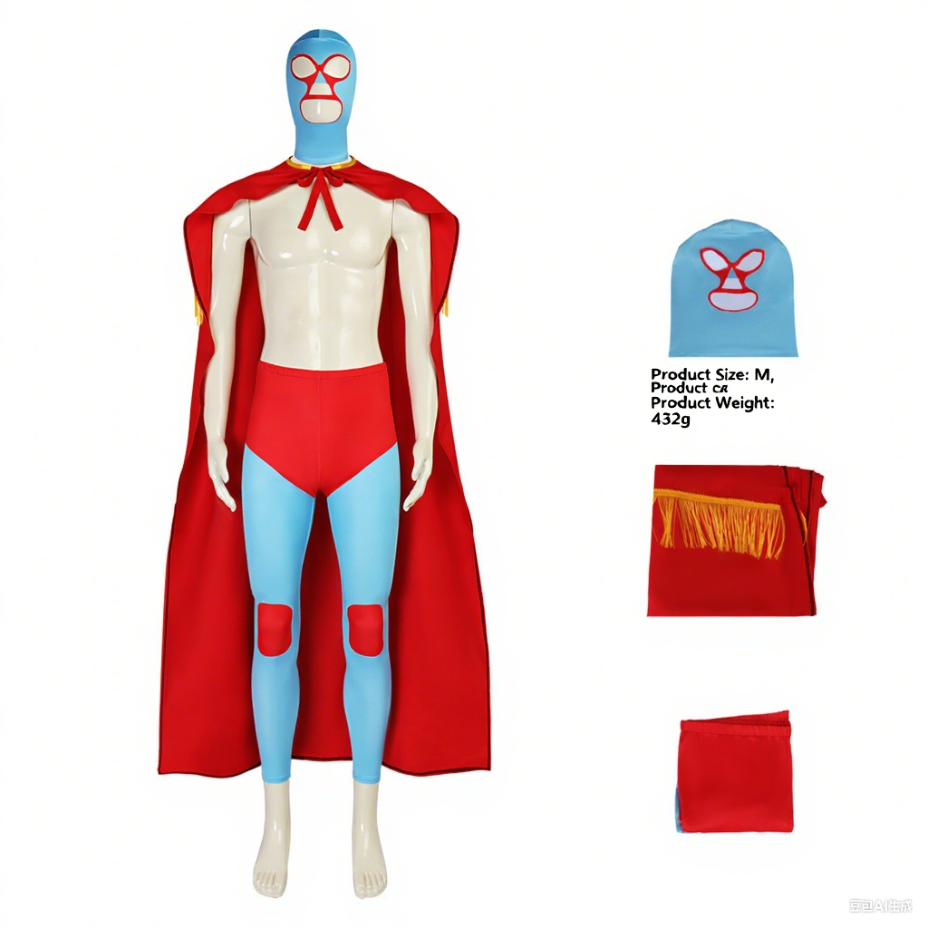 Costume cosplay lutteur