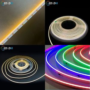 Ws2811 pixel cob led striscia di luce vista laterale indirizzabile RGB 12v/ 24v dc 630chip/m cob SPI RGB - Product Image 1
