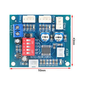 DC12V電圧レギュレーターPWMPCCPUファン温度コントローラー速度コントローラーモジュール高温アラーム速度制御 - Product Image 3