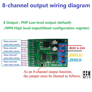 N4DIG08 8 CH Eingang/Ausgang Digital Switch TTL LVTTL CMOS RS485 IO Steuerungsmodul für Arduino für UNO MEGA NANO STM32 AVR PIC