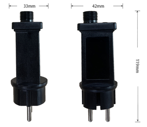 Transformador de Luz Navideña con 8 modos a prueba de lluvia IP44 Funcional múltiple 3V-8W LED PC Adaptador de corriente CA Salida de CC - Product Image 3