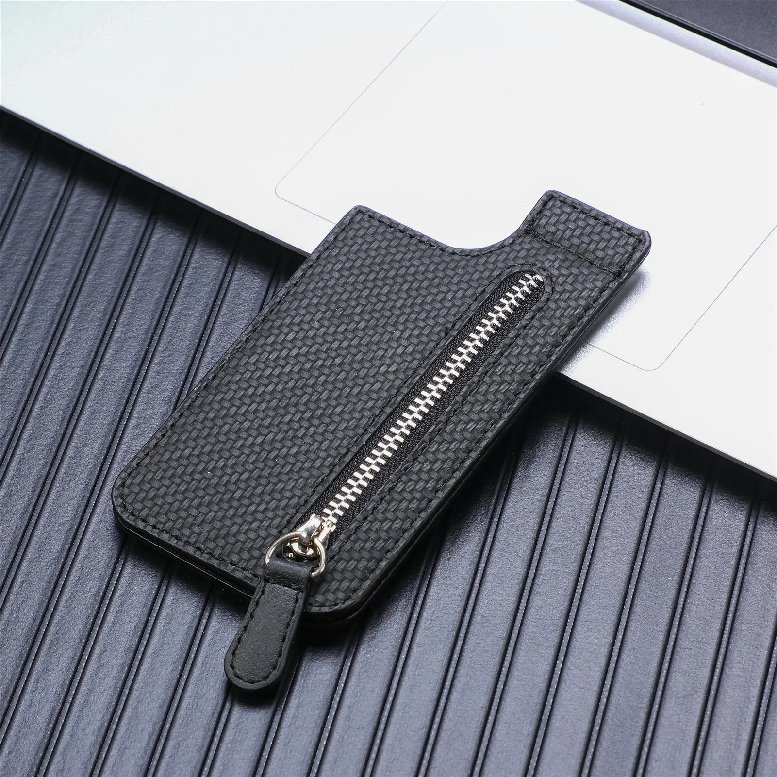 Cartera de cuero PU Mag Magnetic Business Wallet Credit Id Tarjetero magnético Desmontable Funda para teléfono Tarjetero