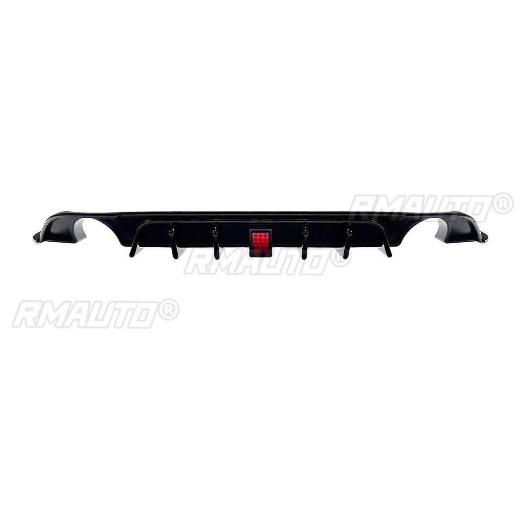 Negro brillante de salida única con luz