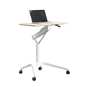 Height Adjustable Laptop <strong>Desk</strong> with Wheels Adjustable Rolling Bedside Table <strong>Computer</strong> <strong>Desk</strong> Lectern <strong>Simple</strong> Office <strong>Desk</strong> - Product Image 2
