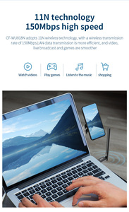 COMFAST USB Wifi ricevitore Dongle 150Mbps USB2.0 adattatore Wifi Wireless schede di rete per il Computer portatile Mini PC TV Box - Product Image 6