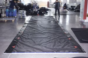 ผ้าใบกันน้ำ7นิ้ว x 14นิ้วมี2ช่องผ้าคลุมรถบรรทุกพื้นเรียบทนทานพร้อมตาข่ายทองเหลืองสำหรับรถพ่วง - Product Image 6