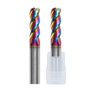 Kaplamalı Tungsten çelik karbür 3-Flute kare top burun freze kesicisi özel ODM/OEM frezeler karbür - Product Image 2