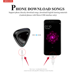 Hbnkh Mini lungo tempo registratore Audio Audio dispositivo di registrazione vocale registratore vocale penna