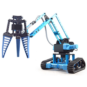 RC Bionic Roboterarm Aluminium RC Gripper Crawler Roboter mit 2,4 GHz mit Rädern DIY Bau spielzeug für Kinder - Product Image 2