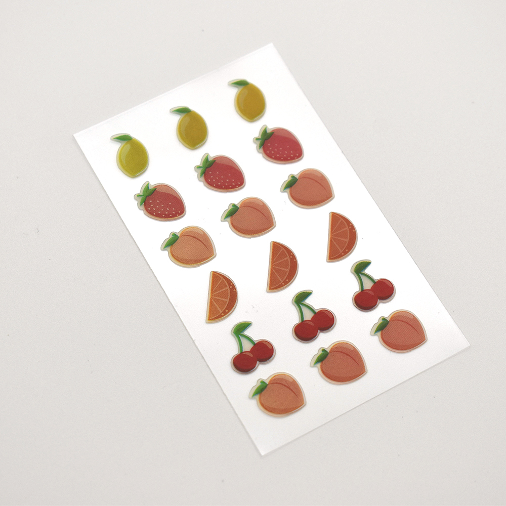 Parches para el acné de la serie de frutas coloridas