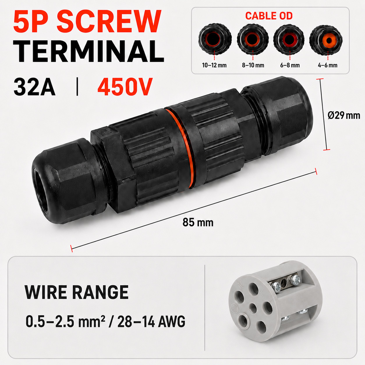 5P Screw Terminal Kit
