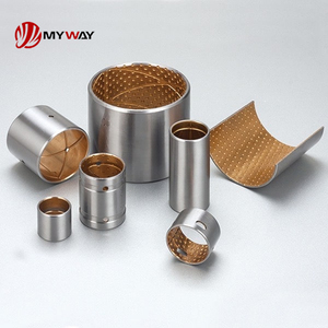 Thép lưỡng kim Bush với hợp kim đồng & dầu lưu trữ lỗ mòn tự bôi trơn lÁ mùa xuân Pin <span class=keywords><strong>bushing</strong></span> cho xe tải - Product Image 2