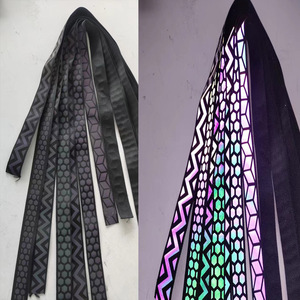 反光尼龙带，用于宠物皮带和衣领反光，在深色尼龙织带宠物配件中 - Product Image 1