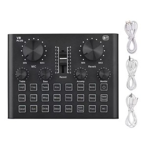Gran oferta, soporte de escritorio, transmisión en vivo, grabación de estudio, mezclador de Audio, tarjeta de sonido V8 Plus, conjunto de micrófono con cable de condensación - Product Image 3