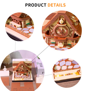 Cuckoo Đồng hồ 3D notepad giấy trang trí thu nhỏ sáng tạo tay xé 3D mô hình ẩn văn bản pad với lịch 2026 - Product Image 5