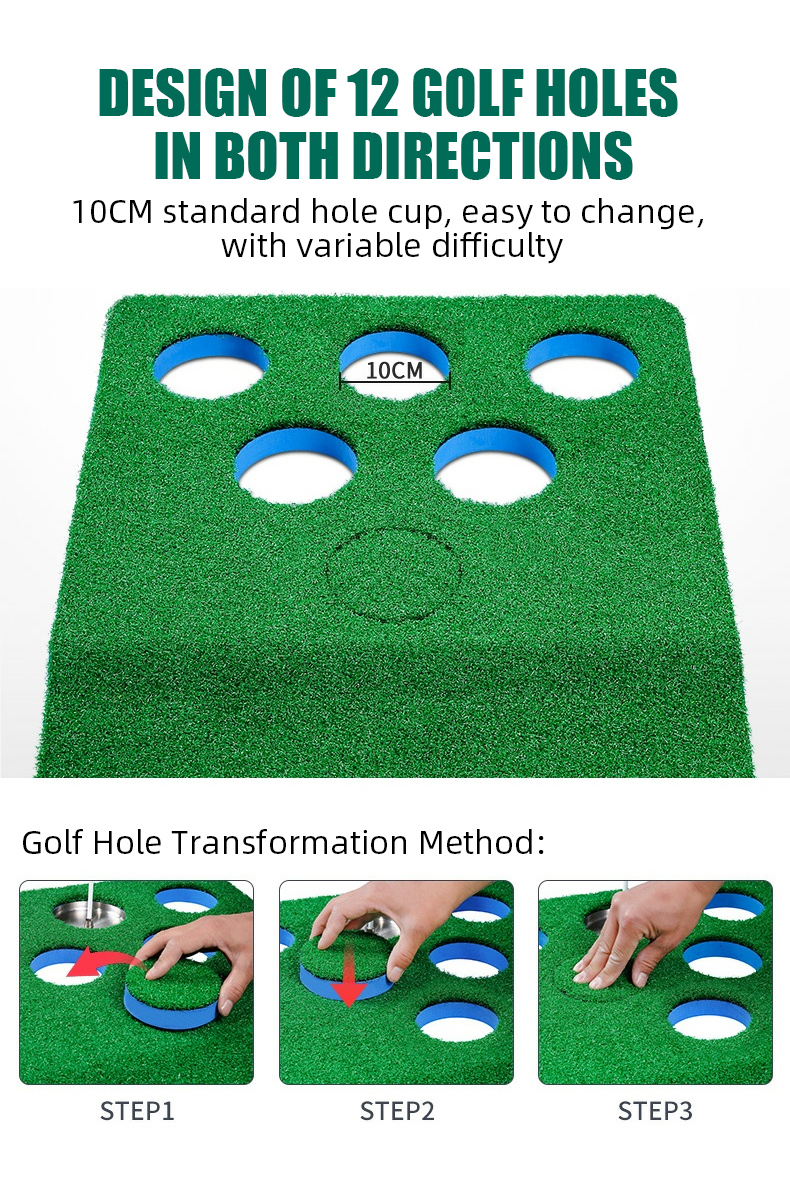 PGM GL022 Two way 12 Holes Portable Mini Golf Courses Artificial Turf pgm-gl022-two-way-12-holes-portable-mini-golf-courses-artificial-turf