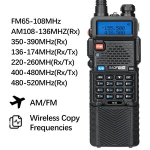 Baofeng M-5R Radio a due vie Walkie Talkie con AM FM Zes-Band 3800mAh Type-C Draadloze UV-5R Lan Afstand Commutator Ham - Product Image 2