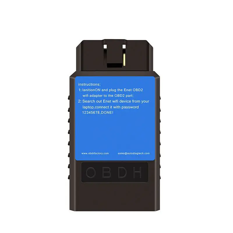 OBD2 WiFi Diagnostic & Coding Adapter para BMW F/ G/I-series, compatível com BimmerCode, E-SYS, Bootmod3, com MHD