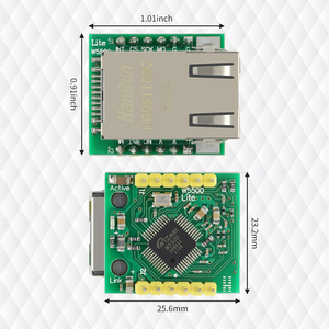 USR-ES1 W5500 Ethernet-Netzwerk modul Hardware SPI zu LAN/ Ethernet TCP / IP 51 / STM32 Mikrocontroller-Programm über W5100