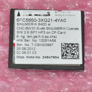 プログラミングコントローラPlc Sinumerik 840D SL 6FC5850-3XG21-4YA0 CNCソフトウェア31-5 PLC新品オリジナル - Product Image 1