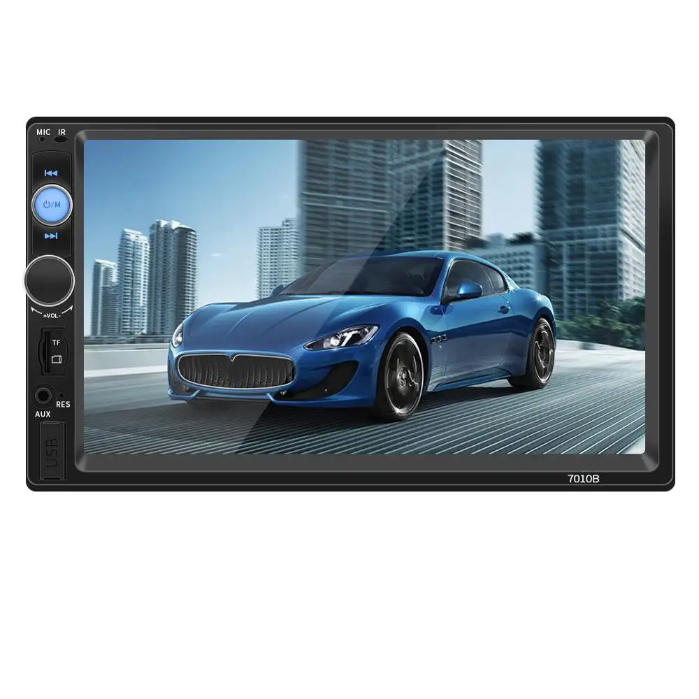 Araba Stereo 2 Din 7 inç dokunmatik ekran MP5/MP4/MP3 multimedya oynatıcı