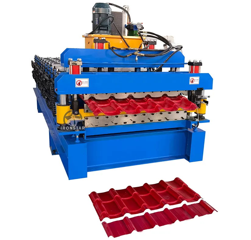 Herstellung von Farb geräten Aluminiumprofil-Rollen form maschine Doppelschicht-Stahlplatten hersteller