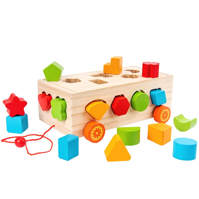 لعبة تعليمية للأطفال ، على شكل مكعبات ، للأطفال, لعبة تعليمية للأطفال ، لعبة مونتيسوري هندسية للأطفال الصغار