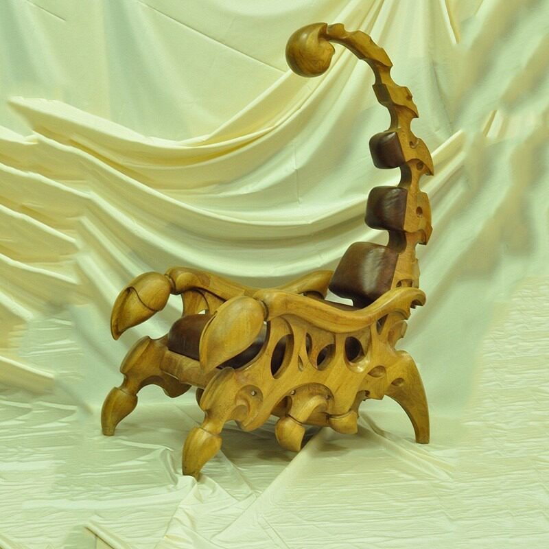 Scorpion chair-natural wood color