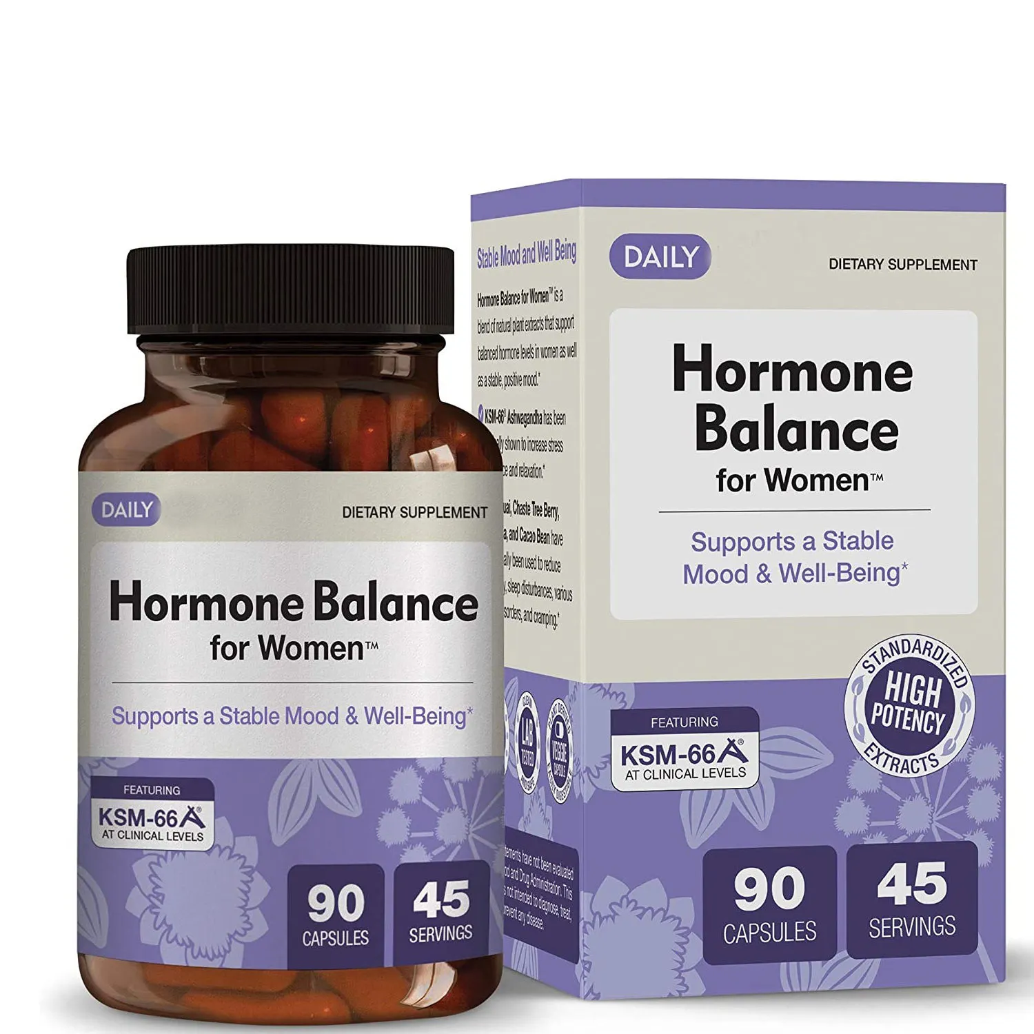 Capsules PMS Relief pour femmes Hormone Équilibre Humeur Supplément et soulagement de la ménopause