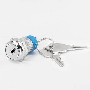 19MM Metal anahtar kilit otomatik kapı anahtar anahtarı üzerinde anlık 2 pozisyon Mini döner elektrik anahtar anahtarı - Product Image 6