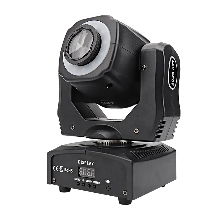 2019 Kimu iluminación nueva Pro luz 60W Spot Gobo CABEZA + 3-Faceta prisma + LED tira para el salón de baile de discoteca