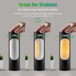 Jüdische Koschere Schabbat-Lampe mit Warmweißem Licht, Stromlos, Nicht App-gesteuert für Wohnzimmer & Schlafzimmer - Product Image 1
