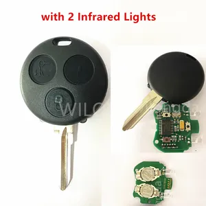 Originale 3 pulsanti chiave telecomando AEC Chip 433Mhz con 2 luci a infrarossi per Mercedes Benz Smart Fortwo Forfour Roadster città passione - Product Image 5