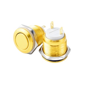 Interruptor de botón momentáneo de empuje redondo a prueba de agua para timbre de puerta IP67/IP65/IP55 nivel - Product Image 1