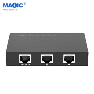 New Adaptive Bi Directional Network <strong>Switch</strong> 10m-1000Mbps <strong>2</strong> <strong>Input</strong> <strong>1</strong> <strong>Output</strong> RJ45 Splitter Network <strong>Switch</strong>