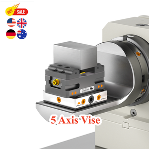 Kamishiro <strong>5</strong> <strong>Axis</strong> Vise Self Centering Vise Lang Compatible Makro for Cnc Milling Machine <strong>Rotary</strong> <strong>Table</strong> 5th <strong>Axis</strong> Concentric Vice