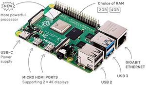 Aismartlink Raspberry Pi 4 Computer Modell B 8GB Single Board Computer Geeignet für den Bau von Mini-PC/Smart Robot/Spiele konsole