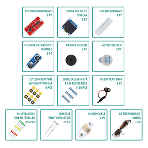 Werkseitig LGT8F328P C IDE-Programmier elektronik Starter Kit Codierung Pädagogische STEM Science Kit Entwicklungs platinen und Kits