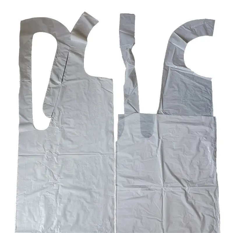 Customized disposable plastic aprons waterproof medical /kitchen apron pe apron