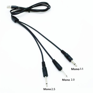 1m 3 in 1 DC2.0 <span class=keywords><strong>DC2.5</strong></span> DC3.5 <span class=keywords><strong>USB</strong></span>オスプラグ5V DC電源ケーブルアダプターマルチ充電ケーブルコードワイヤ