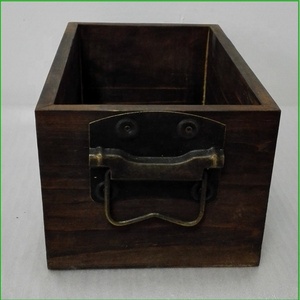 Nhỏ màu gỗ Thùng mà không có nắp thùng khay với biểu tượng tùy chỉnh Lưu trữ Organizer rắn gỗ thanh hộp planter cho hiển thị, nhà - Product Image 6