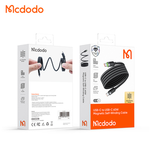 Mcdodo 200เก็บข้อมูลแม่เหล็ก USB C TO C สาย60W PD ชาร์จเร็วสำหรับ iOS คอมพิวเตอร์กล้อง Braid ป้องกัน1.2m สาย USB - Product Image 6
