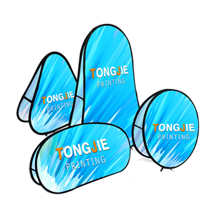 数字印刷定制尺寸广告面料弹出式横幅水平立起带钩环的框架横幅 - Product Image 5