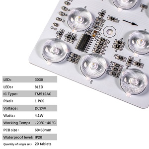 IC TM512AC Adressierbares 24V DMX 512 RGBW LED-Modul 7070 Block ketten lampe Programmier bar DMX512 ICRGBW für Softfilm-Decken leuchte - Product Image 3