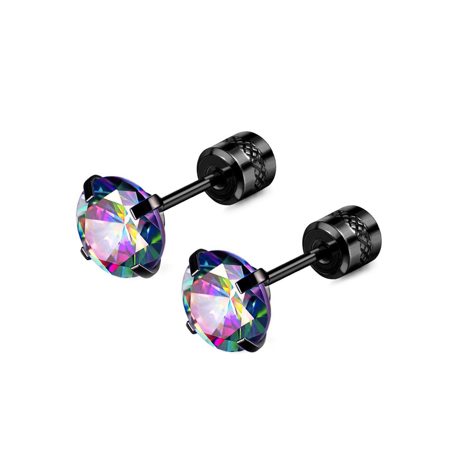 Pierre arc-en-ciel noire